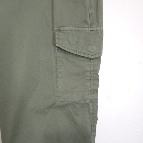 SANCTUARY Green Utility Standard Surplus Elastic Waist Cotton Cargo Pant Size XL - Picture 5 of 15